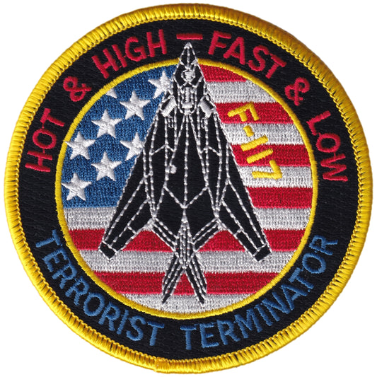 Parche United States Air Force - Terrorist Terminator - Lockheed F-117 Nighthawk