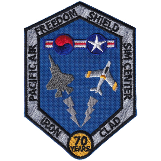 Parche United States Air Force - Pacific Air Freedom Shield Sim Center - Lockheed Martin F-35 Lightning II