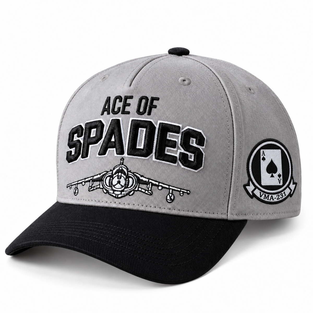 Gorra United States Marine Corps - VMA-231 Ace Of Spades - McDonnell Douglas AV-8B Harrier II