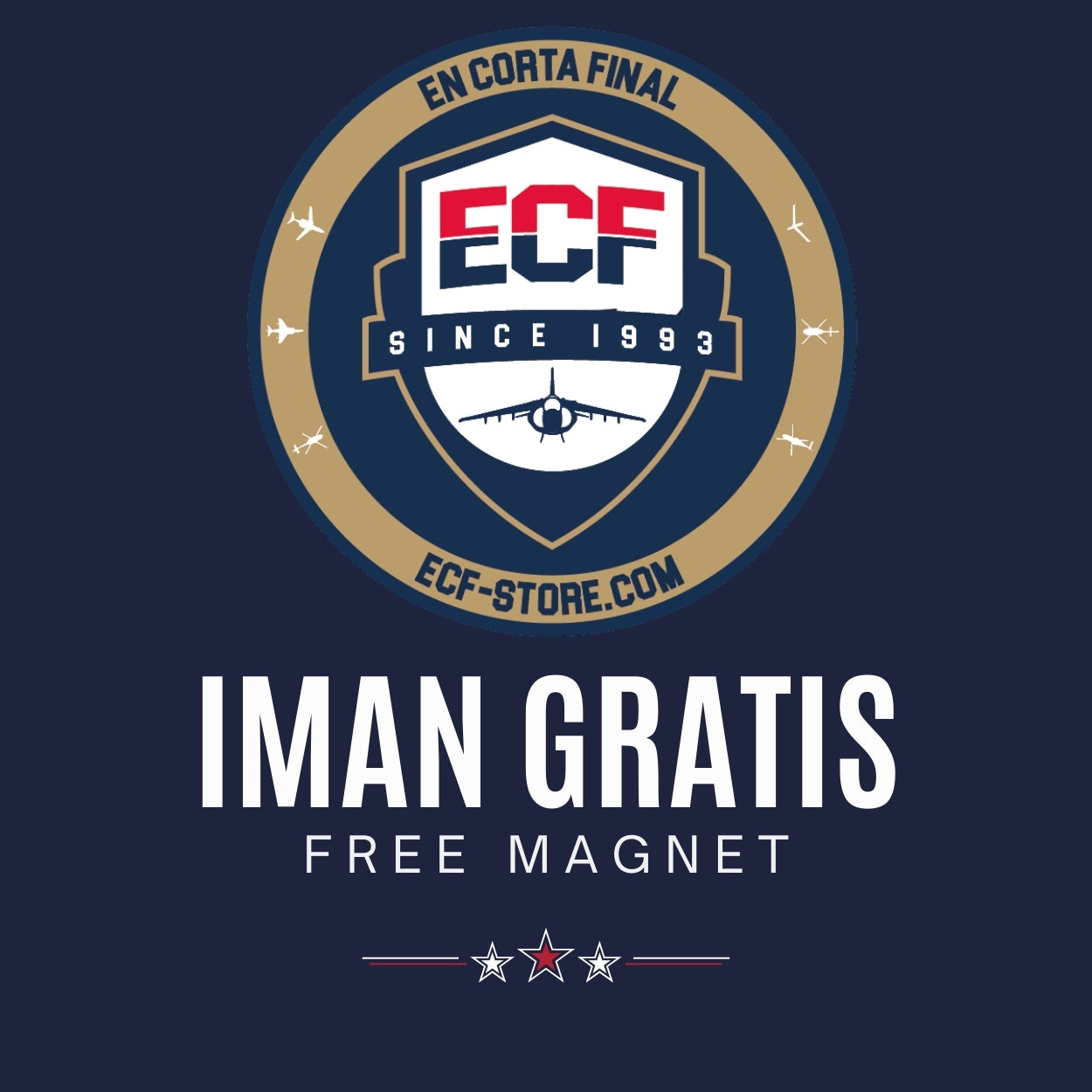 Parche Ala 14 - Golf&Guns + Iman de regalo