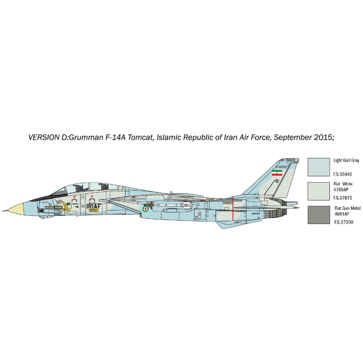 Maqueta de avion militar Italeri 1:72 F-14A Tomcat