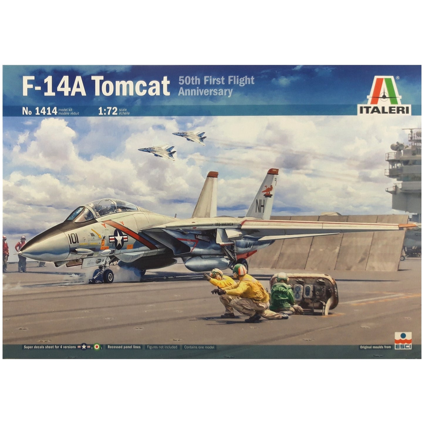 Maqueta de avion militar Italeri 1:72 F-14A Tomcat