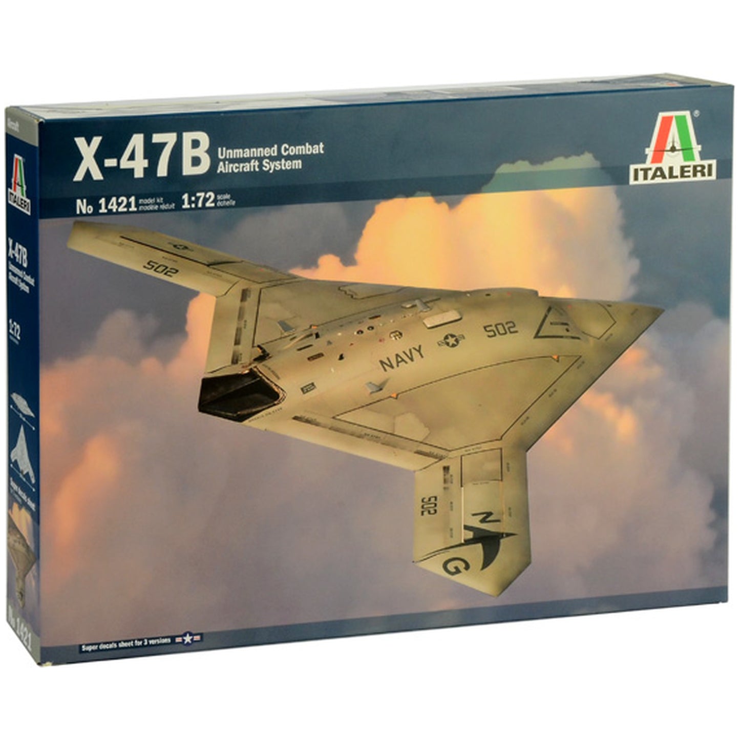 Maqueta de avion militar Italeri 1:72 X-47B