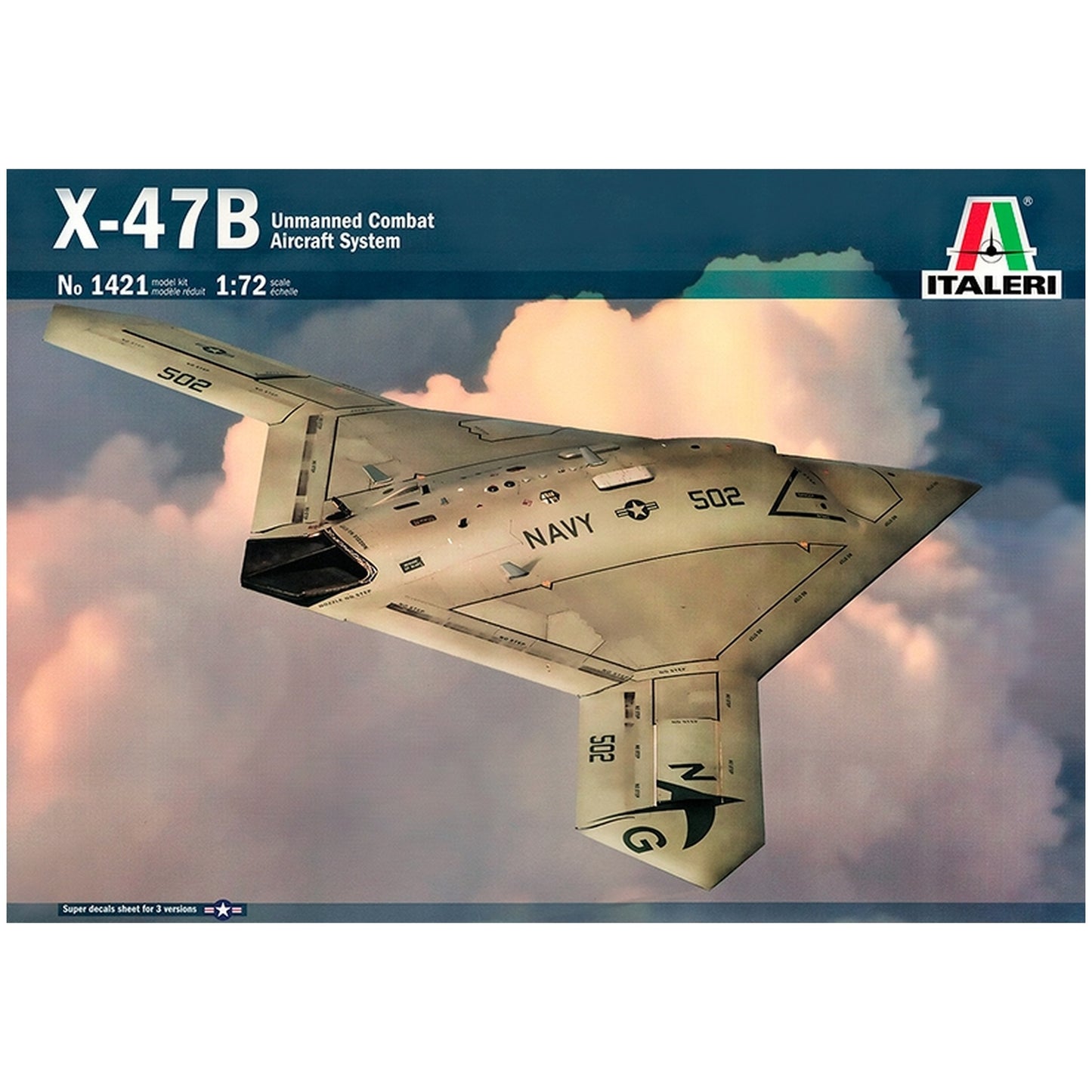 Maqueta de avion militar Italeri 1:72 X-47B