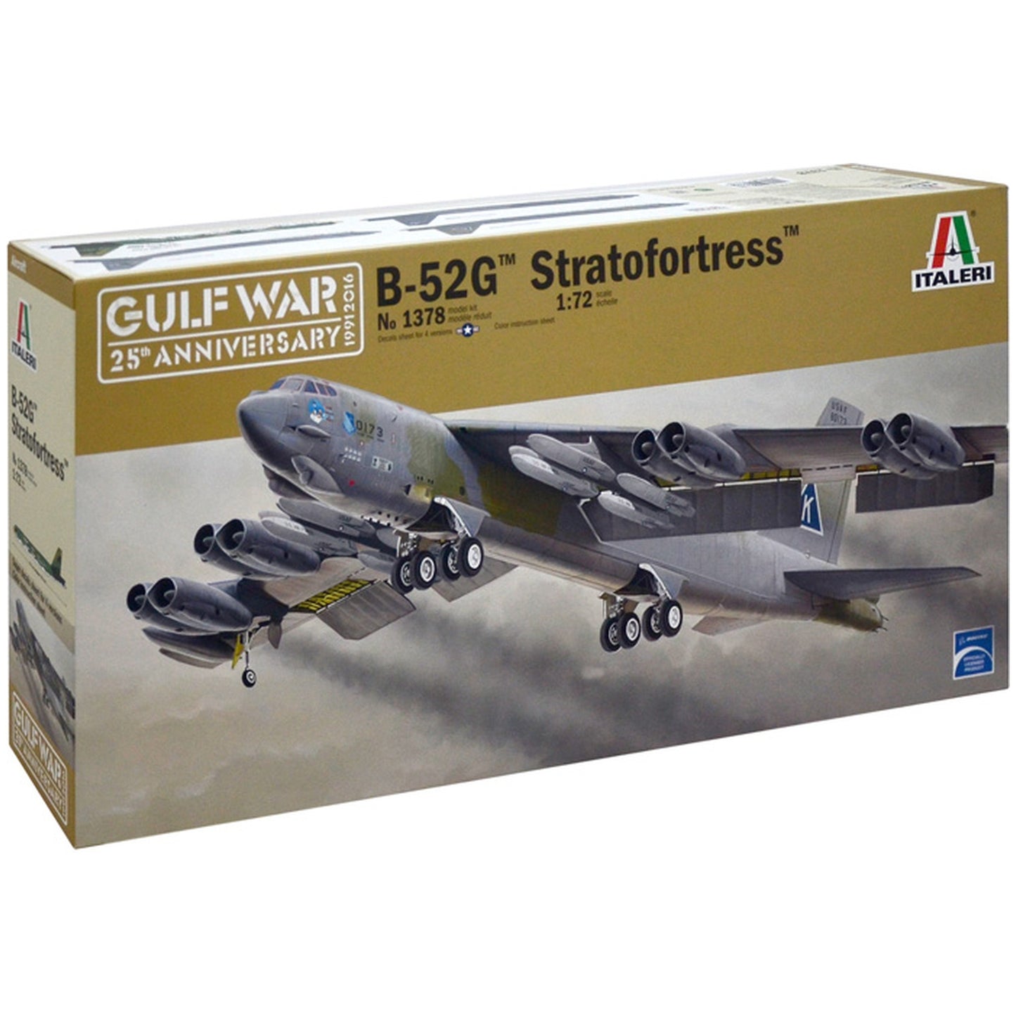 Maqueta de avion militar Italeri B-52G Stratofortress "Gulf War" - 1:72