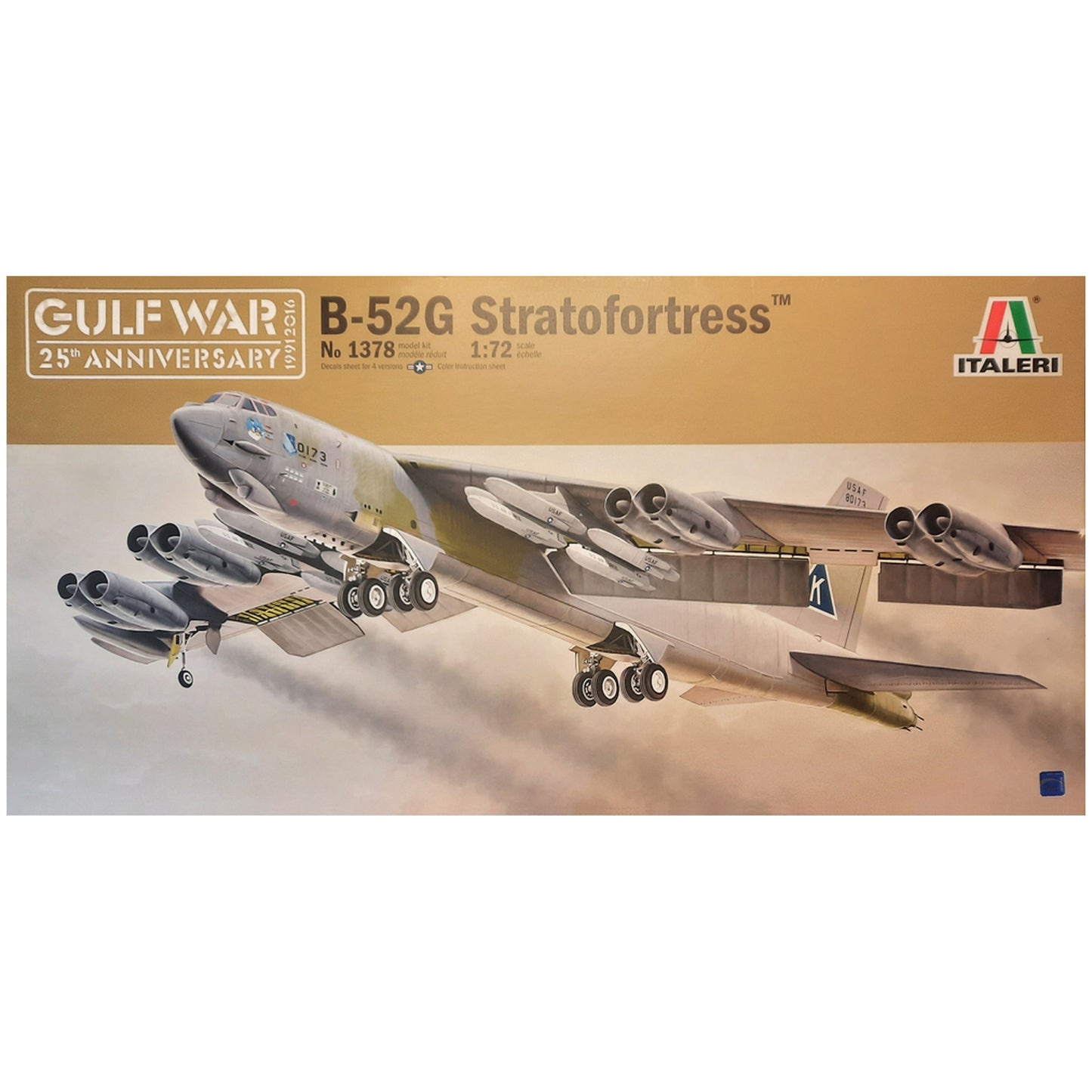 Maqueta de avion militar Italeri B-52G Stratofortress "Gulf War" - 1:72