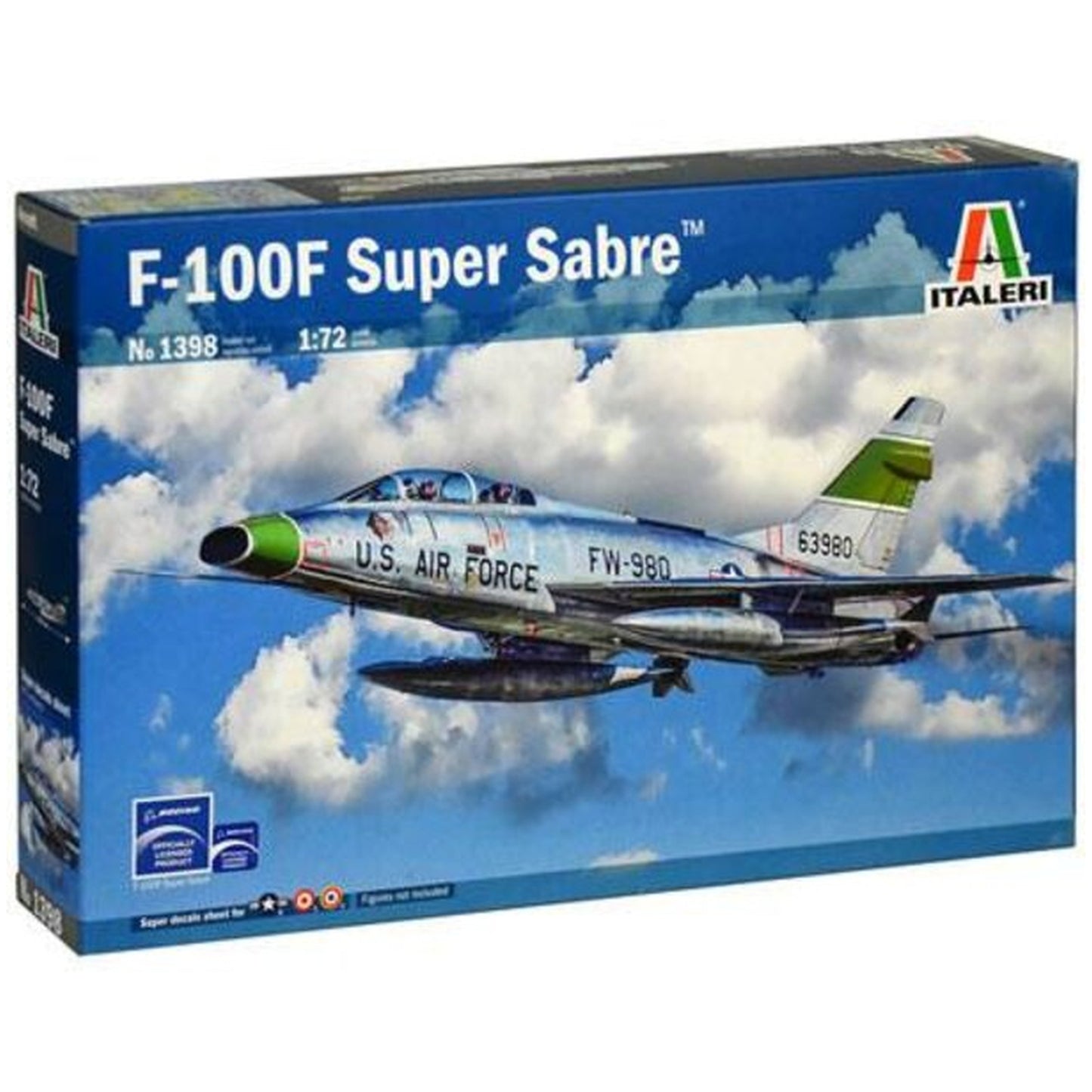 Maqueta de avion militar Italeri F-100F Super Sabre - 1:72