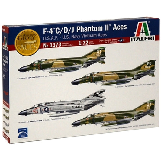 Maqueta de avion militar Italeri F-4 C/D/J Phantom Ii Aces - 1:72