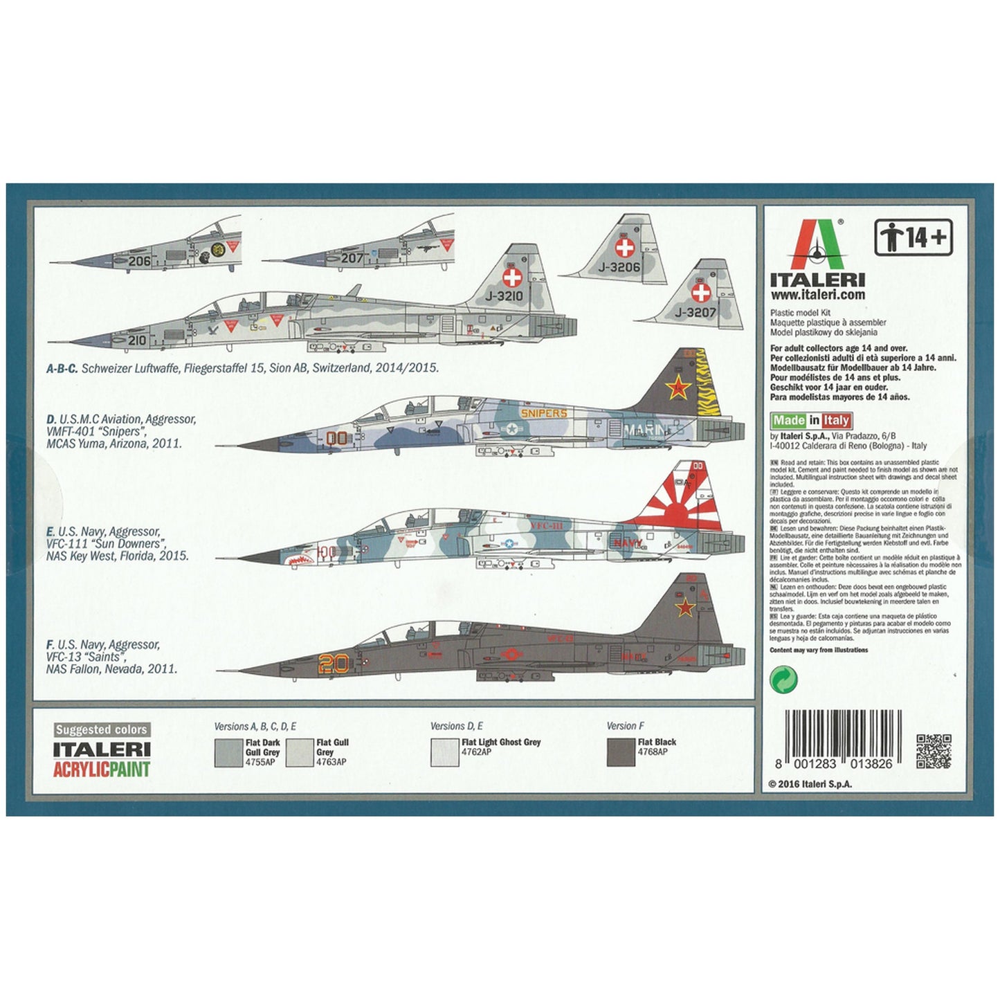 Maqueta de avion militar Italeri F-5F Tiger Ii - 1:72