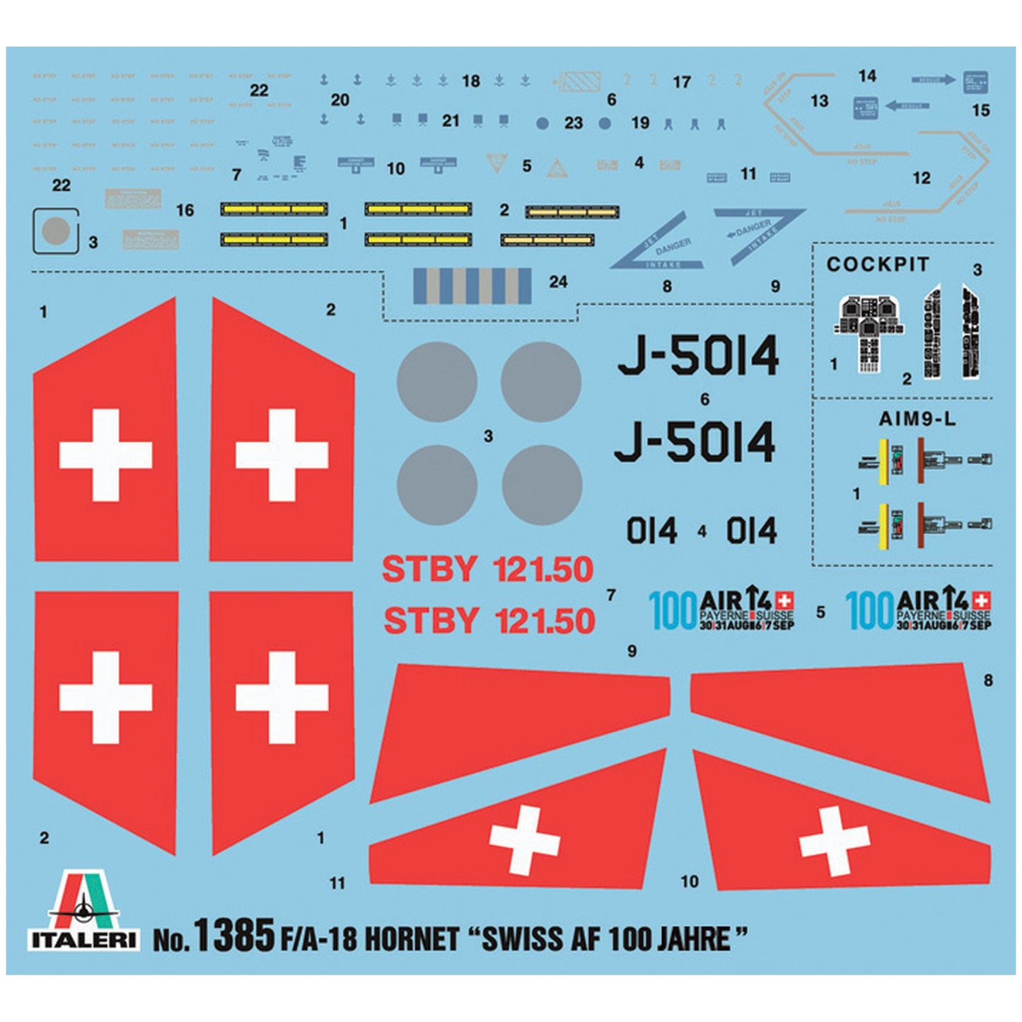 Maqueta de avion militar Italeri F/A-18 Swiss Air Force