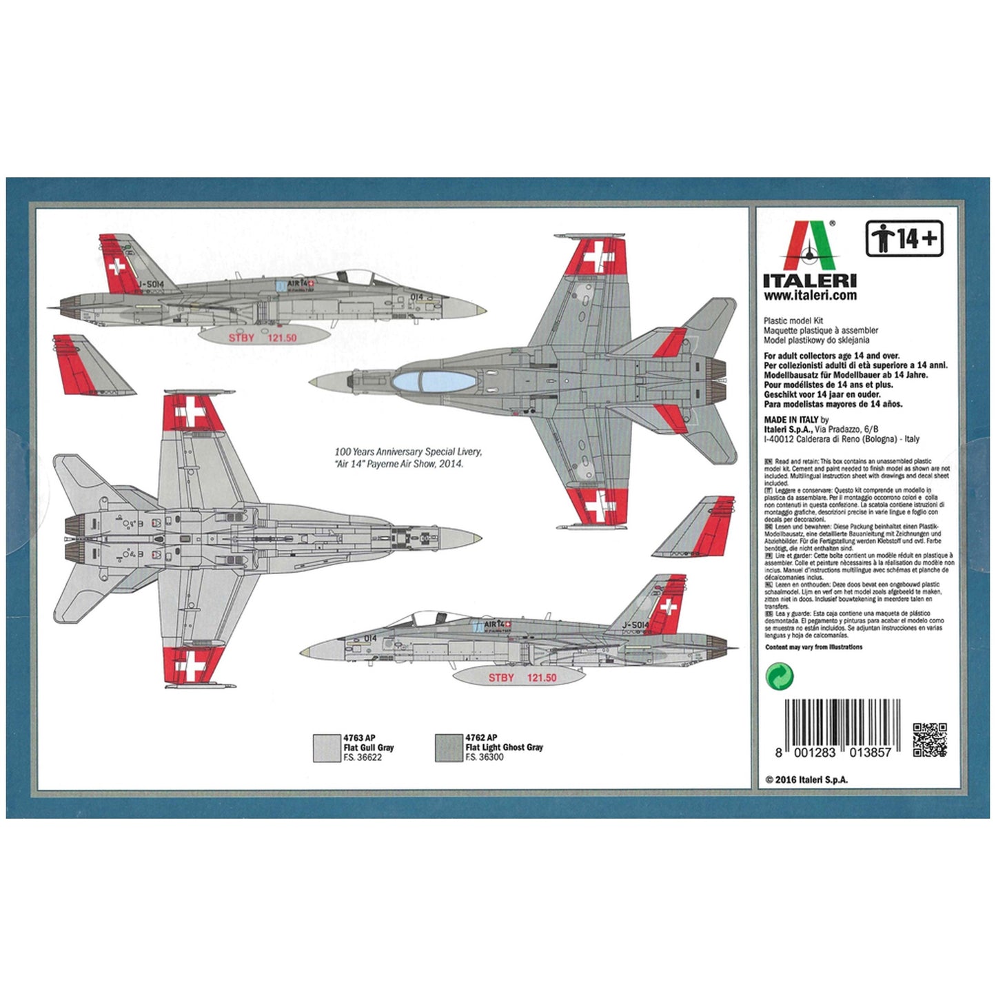 Maqueta de avion militar Italeri F/A-18 Swiss Air Force