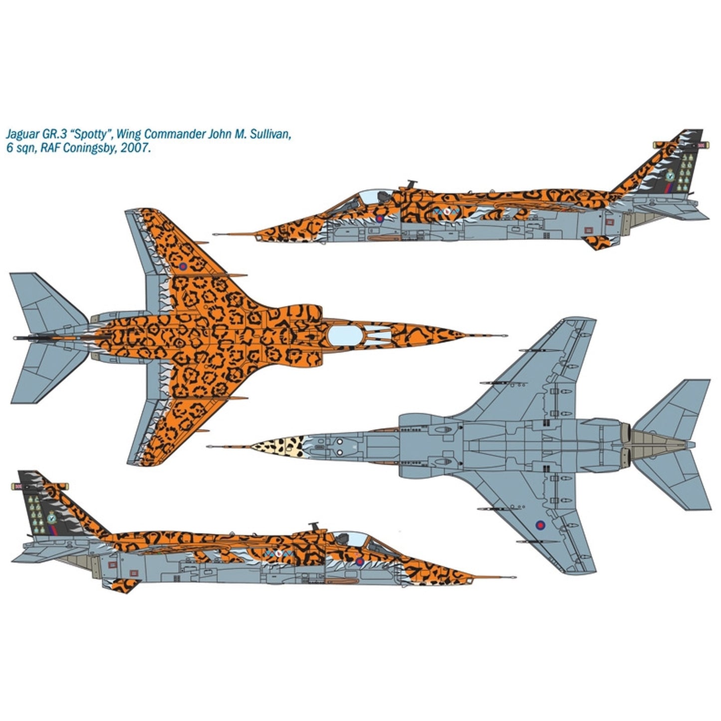 Maqueta de avion militar Italeri Jaguar Gr.3 "Big Cat" - 1:72