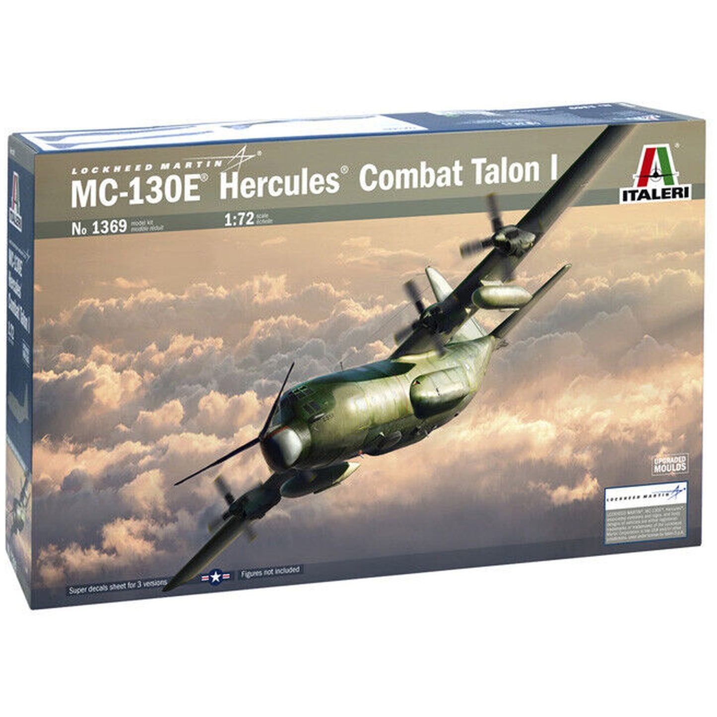 Italeri Mc-130E Hercules Combat Talon I military aircraft model - 1:72