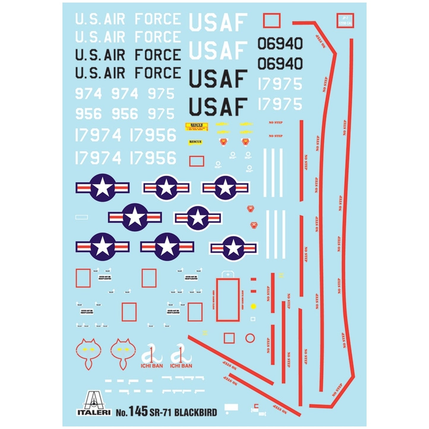 Maqueta de avion militar Italeri Sr-71 Blackbird With Drone - 1:72