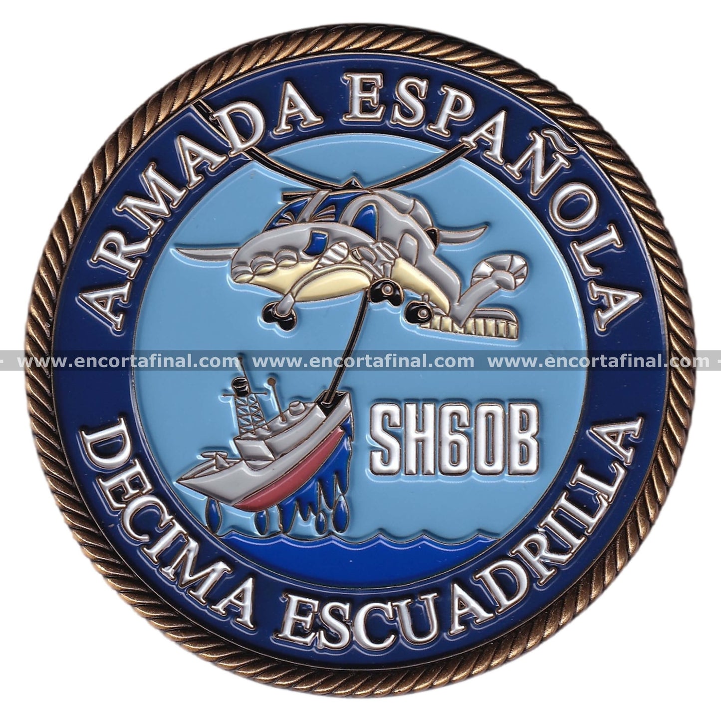 Spanish Navy Coin - Tenth Squadron - SH-60B Block I LAMPS III