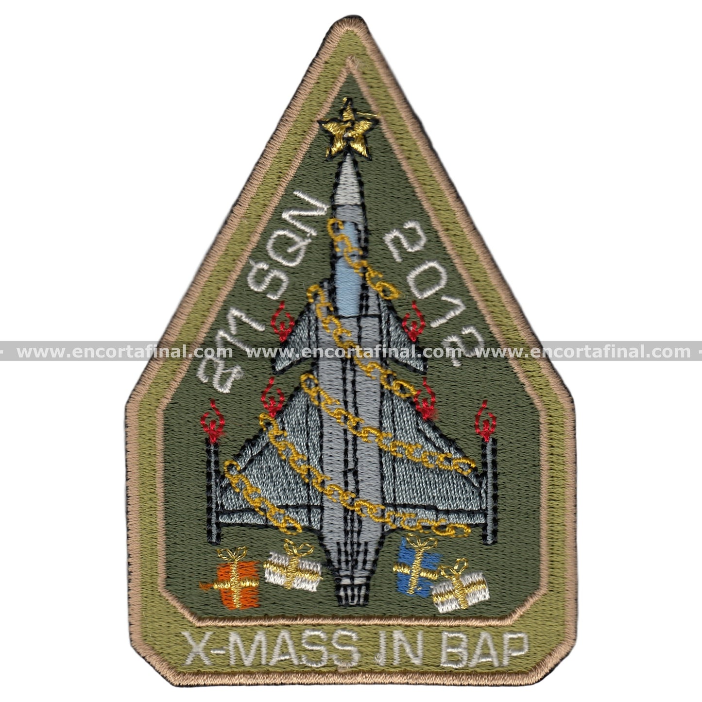 Parche 211 Sqn Saab Gripen X-Mass In Bap