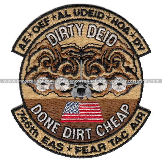 Parche 746Th Eas Fear Tac Air Dirty Deid Done Dirt Cheap