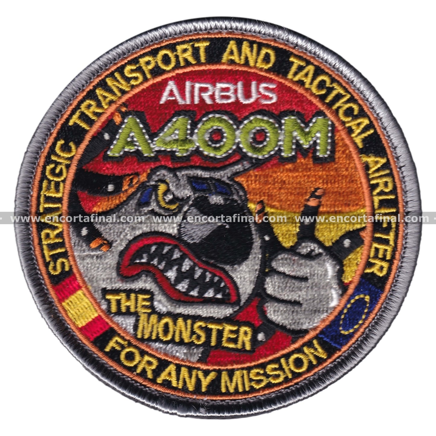 Airbus A400M Atlas Patch - Strategic Transport and Tactical Airlifter - For Any Mission