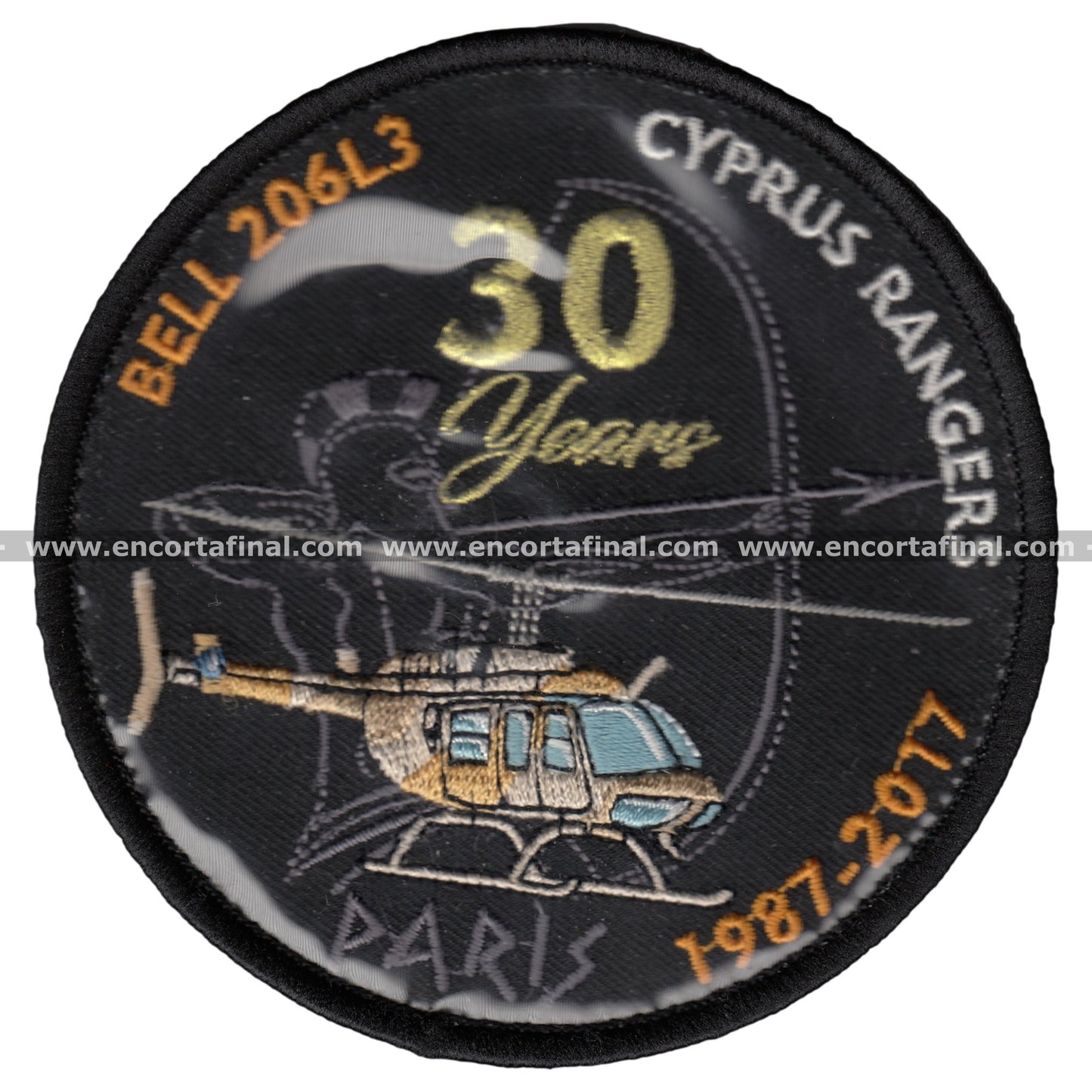 Bell Patch 206L3 Cyprus Rangers Paris 1987-2017