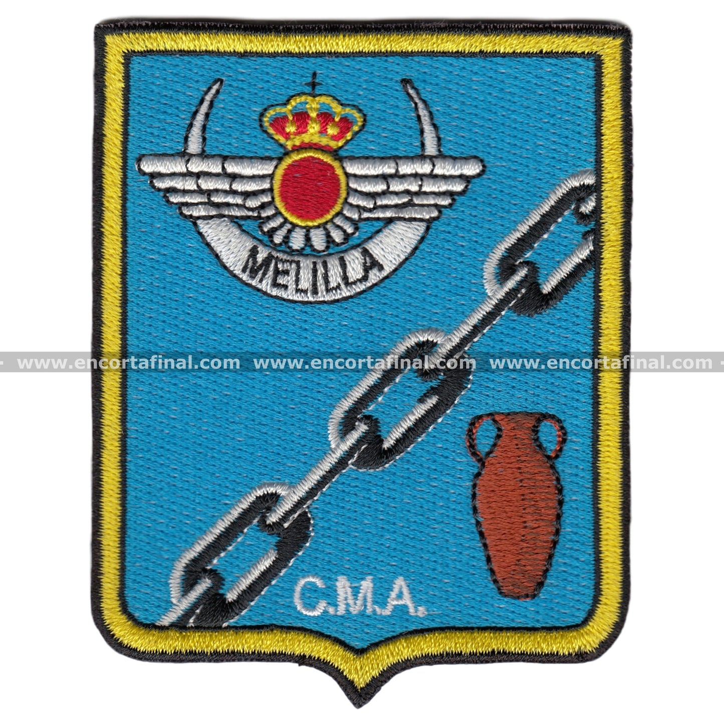 Patch of the Melilla Airport Military Air Command (Cmaa de Melilla)