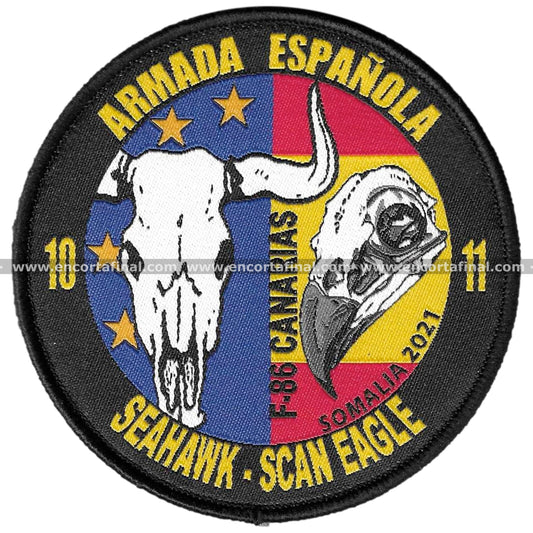 Tenth Squadron Patch - Eleventh Squadron - Frigate F-86 Canarias - Somalia 2021