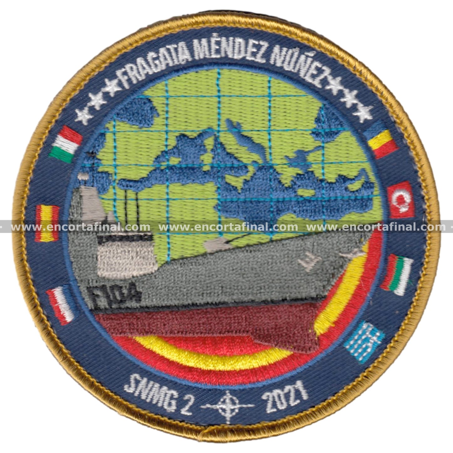 Patch Frigate Mendez Nunez -Snmg2 2021-