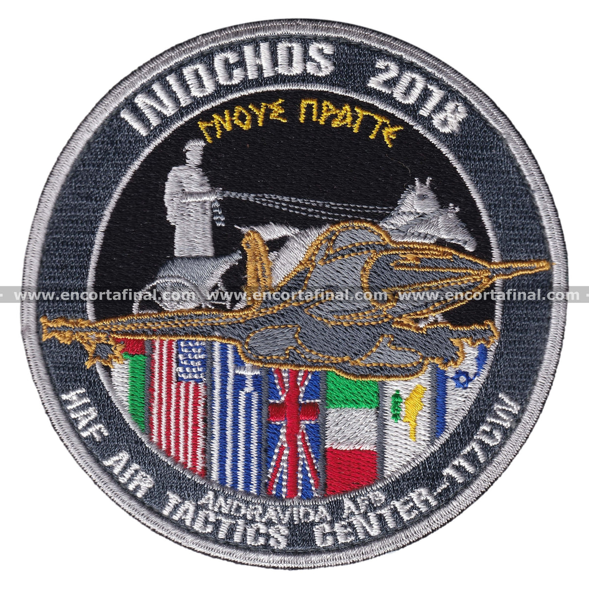 Hellenic Air Force (HAF) Patch - Iniochos 2018 - Lockheed Martin F-16 ...