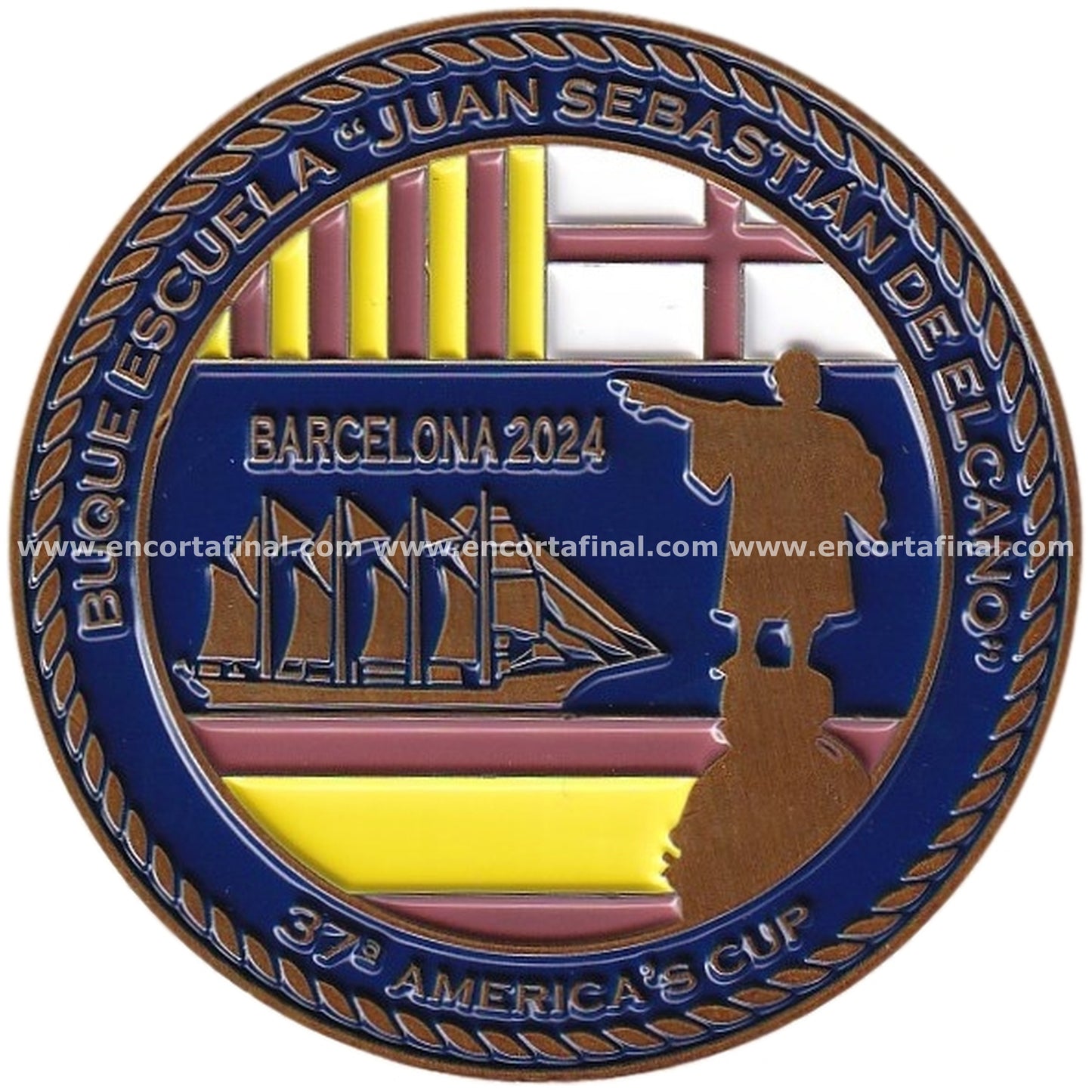 Moneda Juan Sebastian De Elcano - Barcelona 2024 - 37ª America's Cup