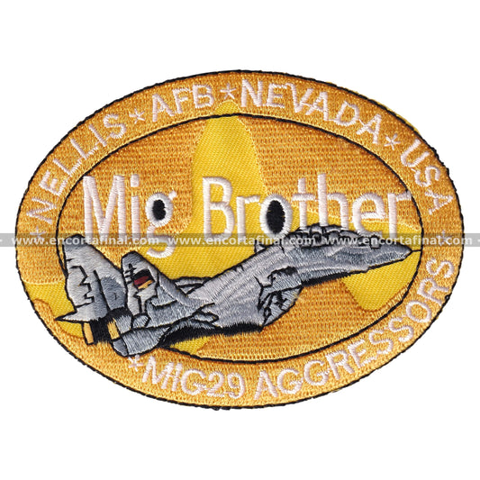 Mikoyan MiG-29 Patch - Nellis AFB Nevada USA - Mig Brother - Mi29 Aggressors