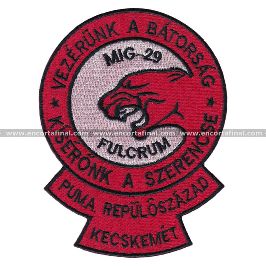 Mikoyan MiG-29 Patch - Fulcrum - Vezérunk to Aátorság, Kíséronk to Szerencse