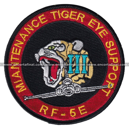 Northrop F-5 Patch - Maintenance Tiger Eye Support - RF-5E