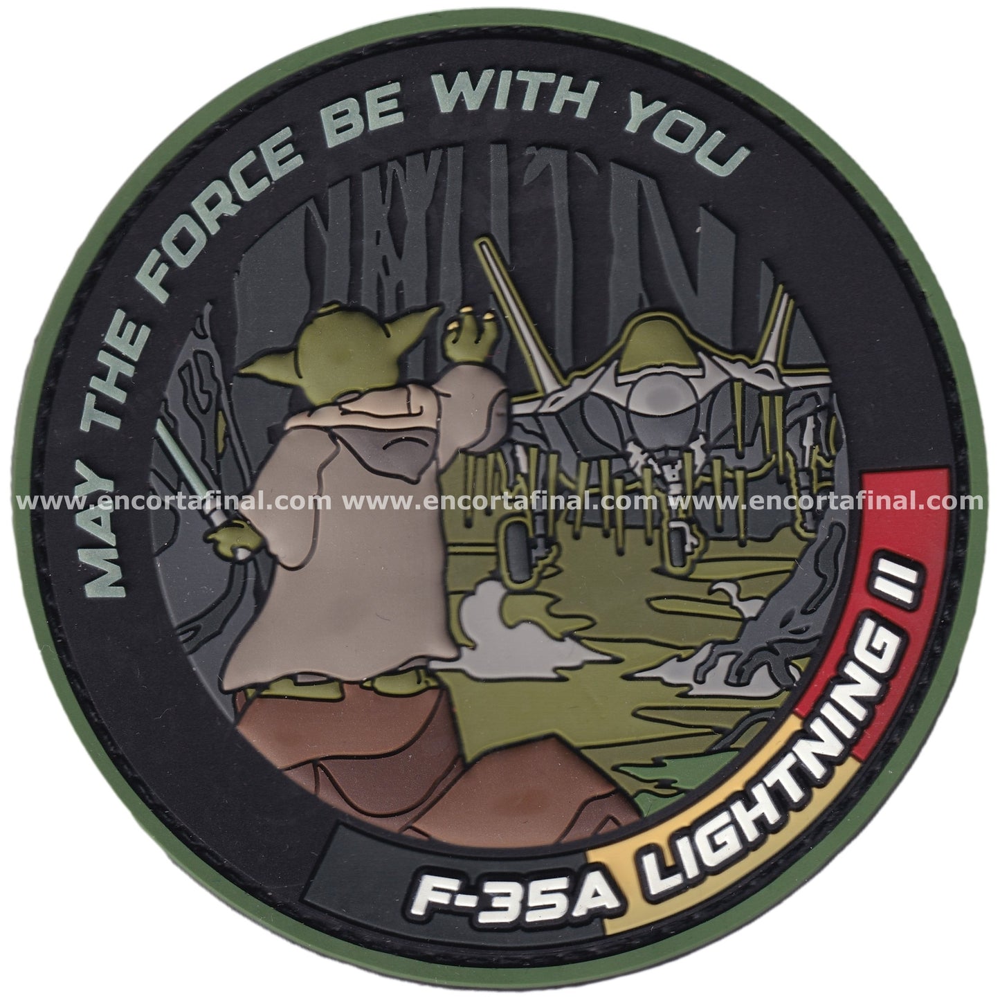 Parche Belgian Air Component - May The Force Be With You - F-35A Lightning II