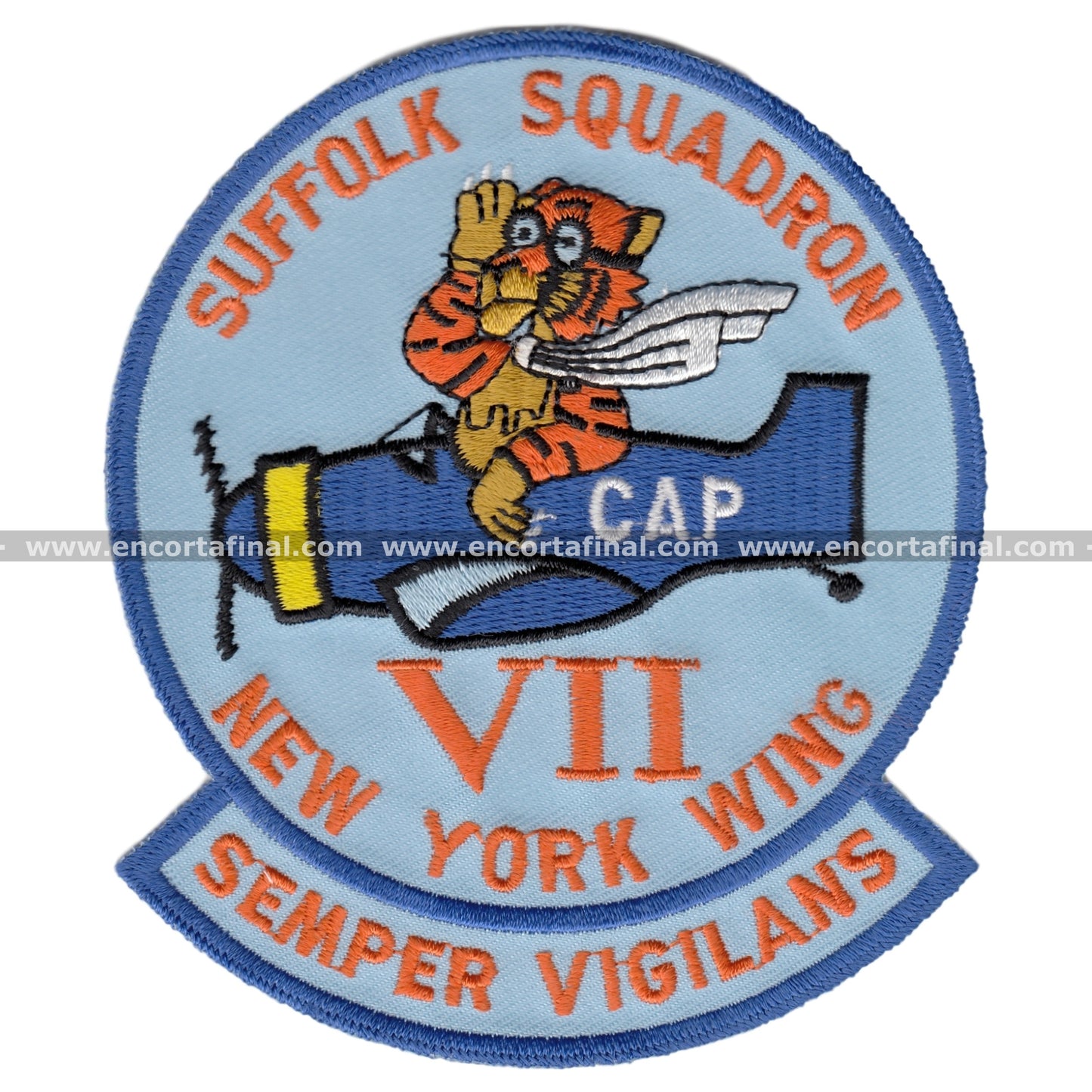 Suffolk Squadron VII New York Wing Semper Vigilans Patch