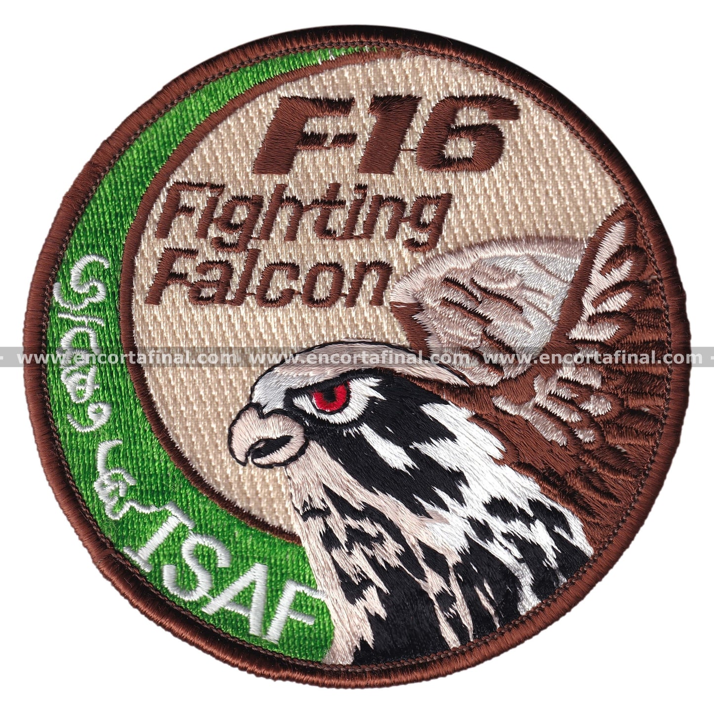 Swirl Lockheed Martin F-16 Fighting Falcon Patch - ISAF