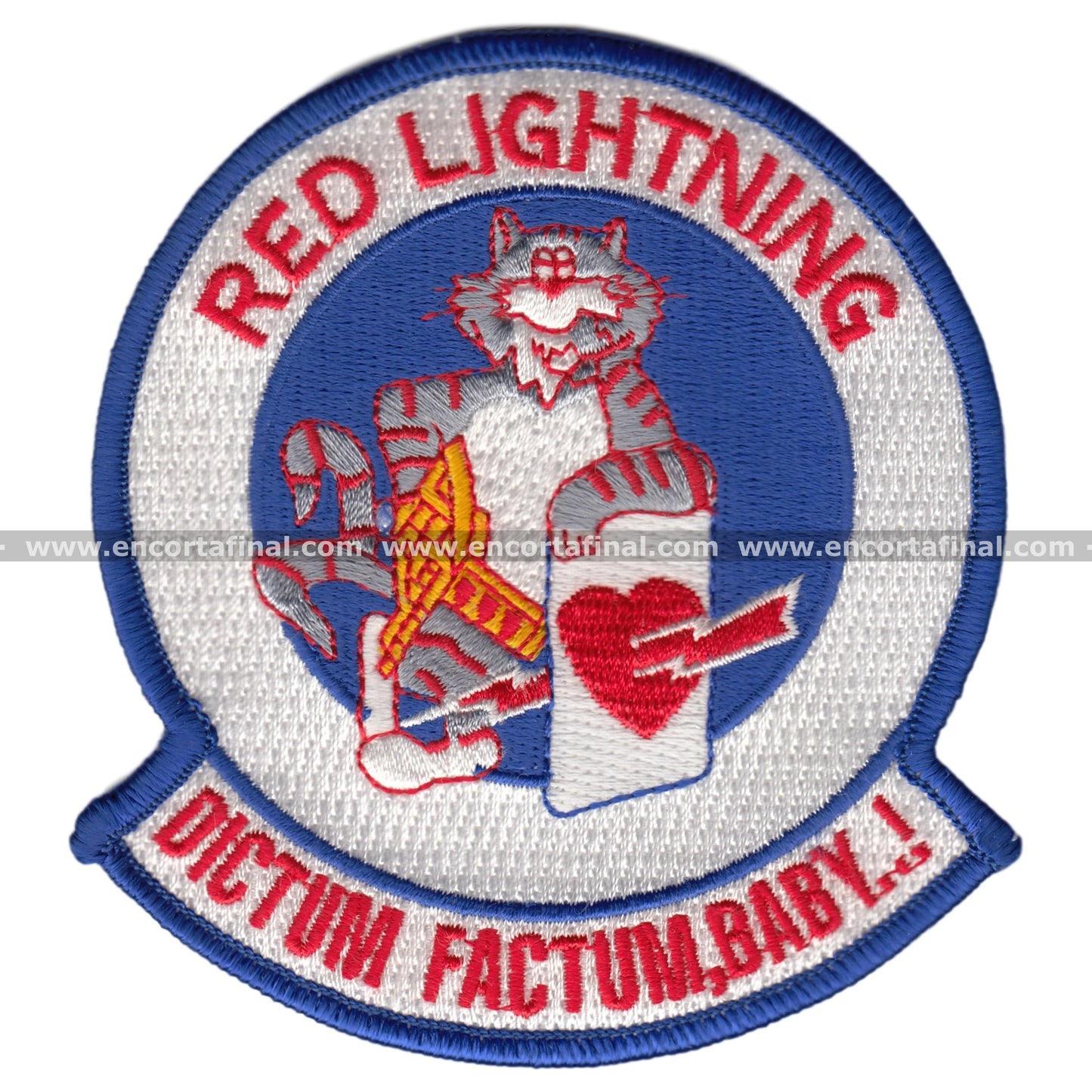 Parche Tomcat Red Lightning Dictum Factum, Baby..!