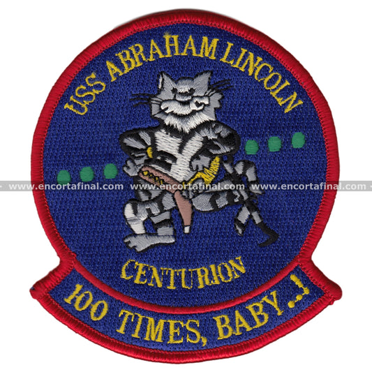 Parche Tomcat Uss Abraham Lincoln Centurion 100 Times, Baby..!