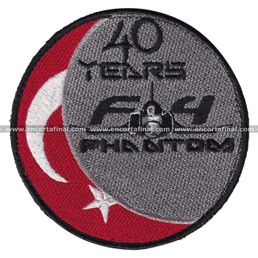 Parche Turkish Air Force - 40 Years - McDonnell Douglas F-4 Phantom II