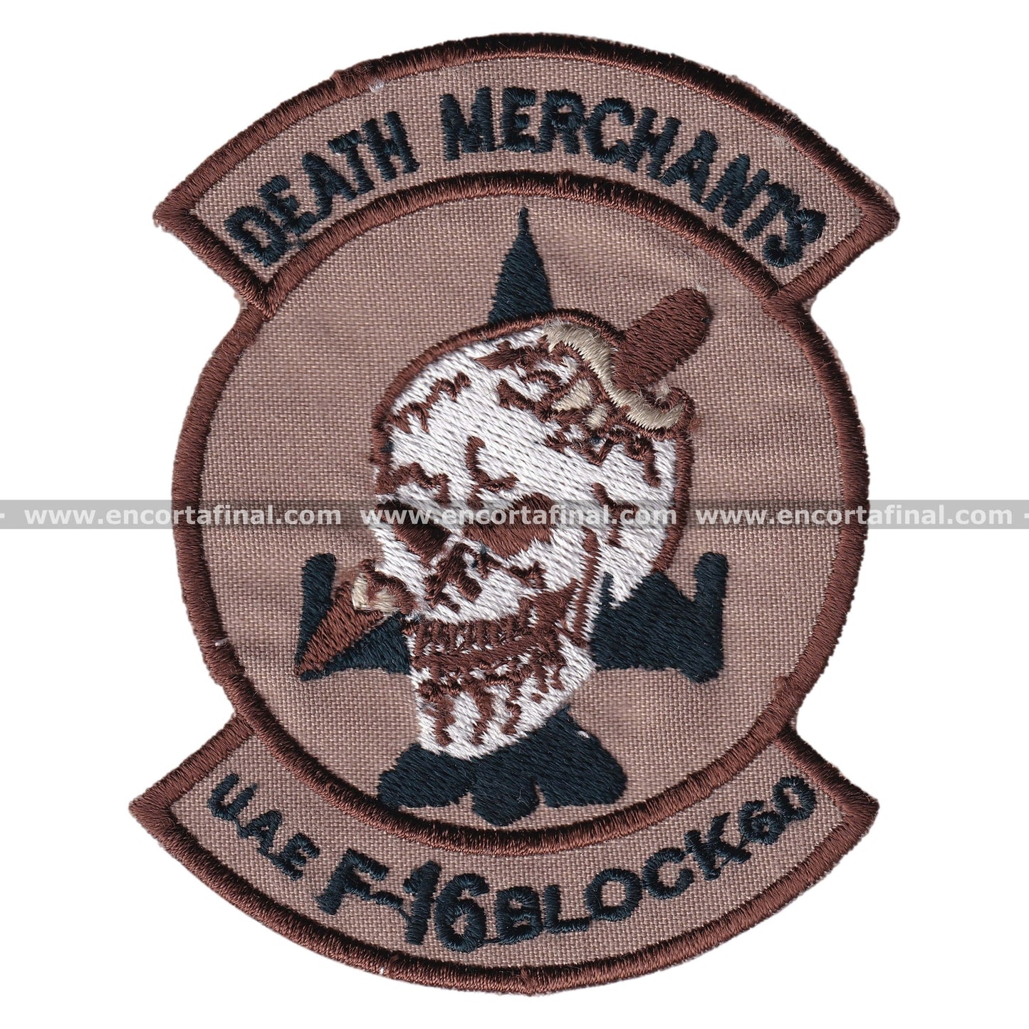 United States Air Force (USAF) Patch - Lockheed Martin F-16 Fighting Falcon - Death Merchant - UAE F-16 Block 60