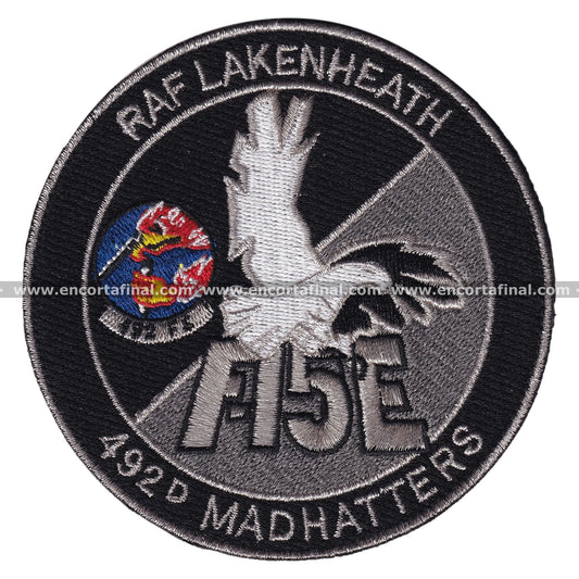 United States Air Force (USAF) Patch - McDonnell Douglas F-15 Eagle - RAF LAKENHEATH - 492D Madhaters