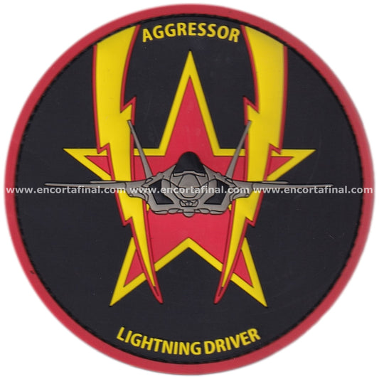 Parche United States Air Forces (USAF) - 65th Aggressor Squadron - Lightning Driver -Lockheed Martin F-35 Lightning II