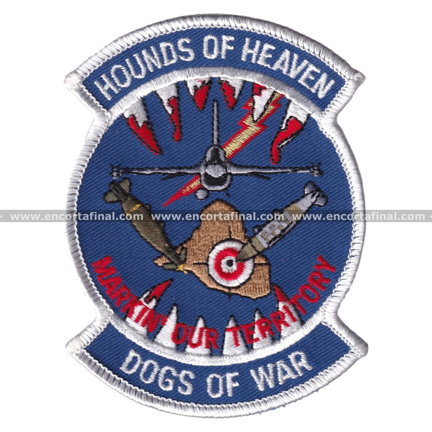 United States Air Forces (USAF) Patch - Hounds of Heaven - Dogs of war - Markin' our Territory