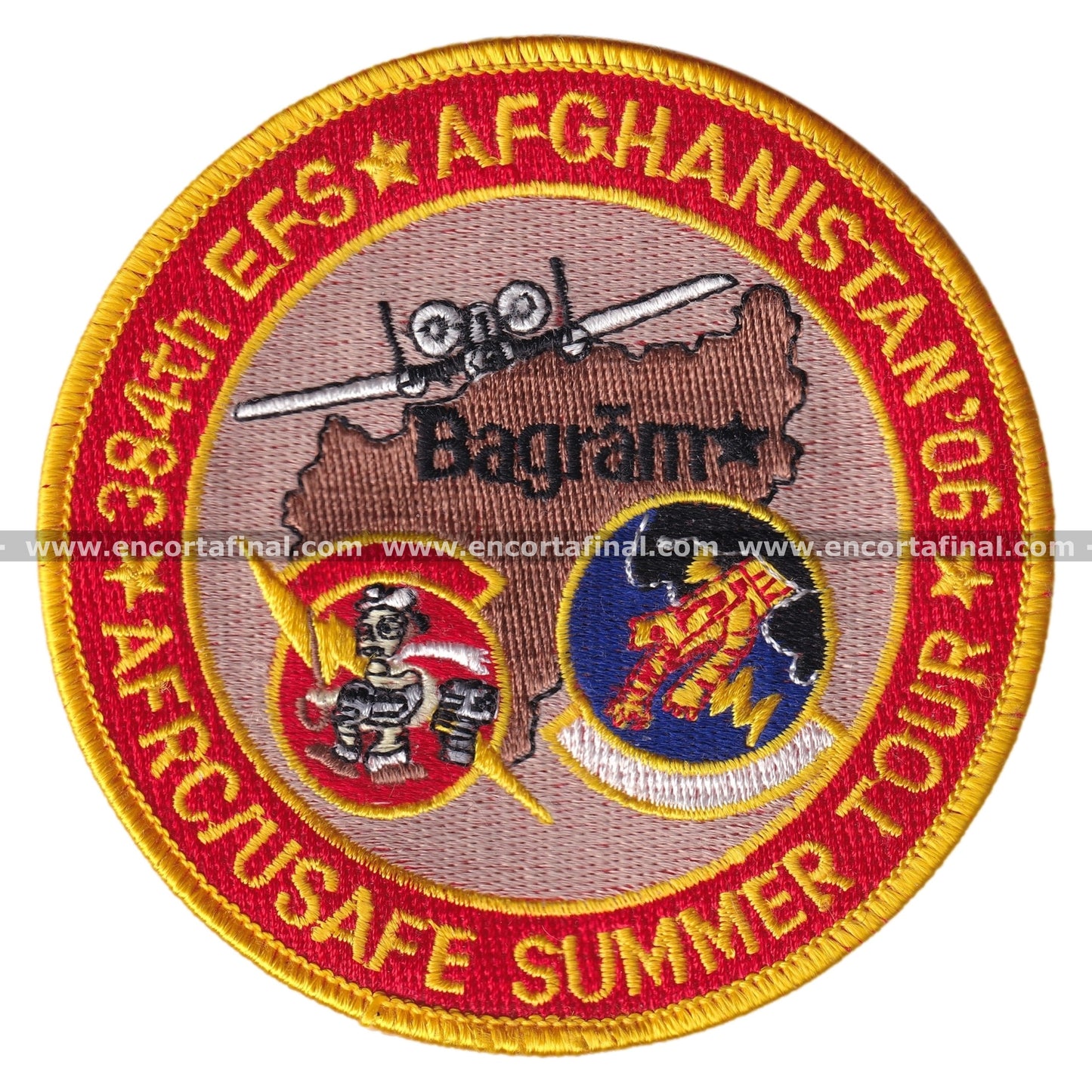 United States Armed Forces Patch - 384th EFS - Afghanistan'06 - AFRC/USAFE Summer Tour