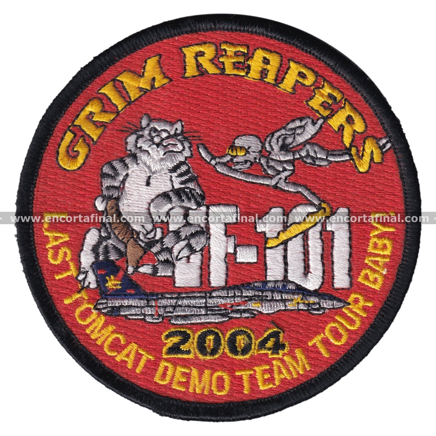 United States Armed Forces Patch - Grim Reapers - VF-101 - Last TOMCAT Demo Team Tour Baby