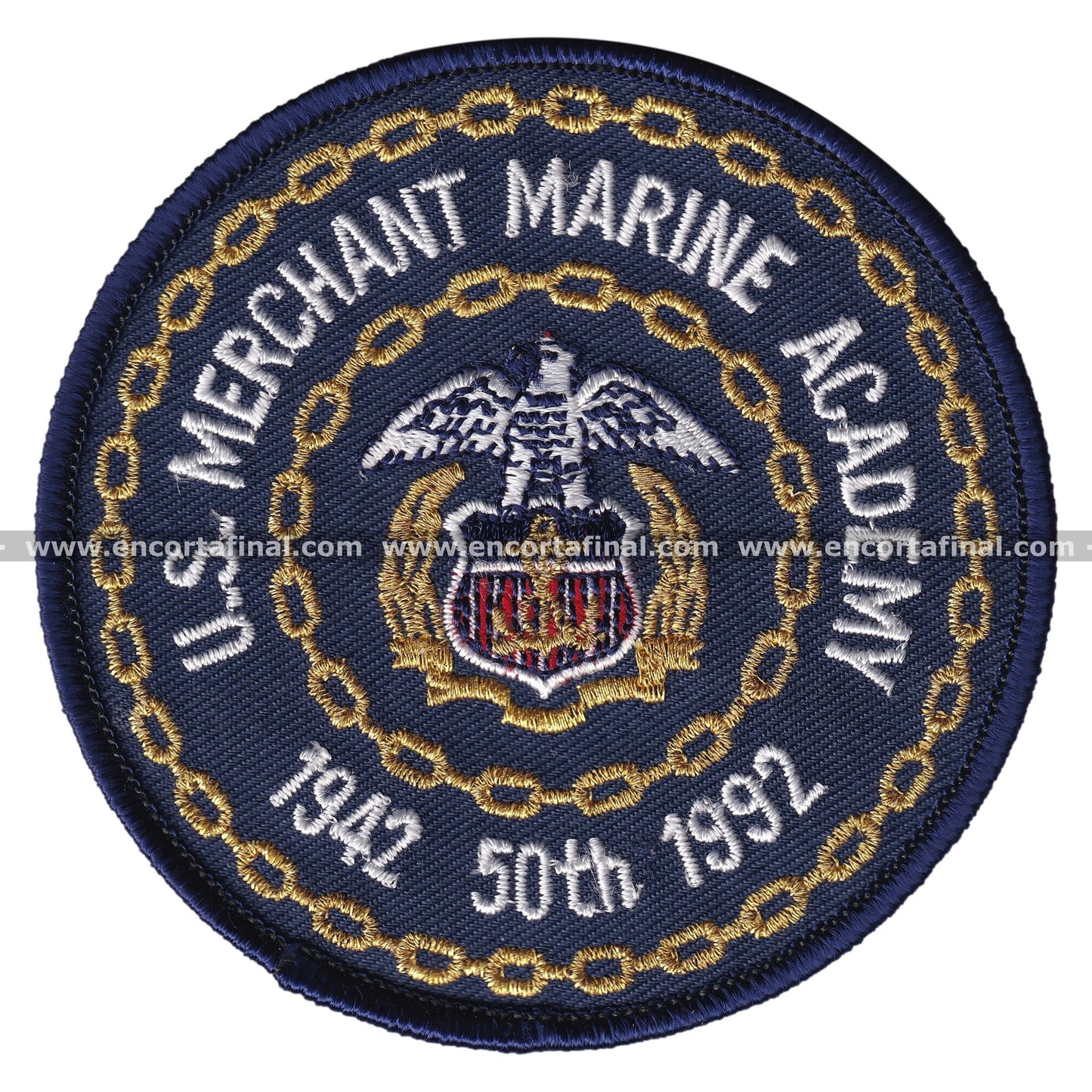 United States Armed Forces Patch - US Merchant Marine Academy - 1942 50th 1992