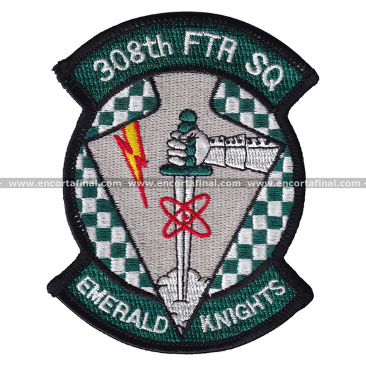 Parche United States Armed Forces - 308th FTR SQ - Emerald Knights