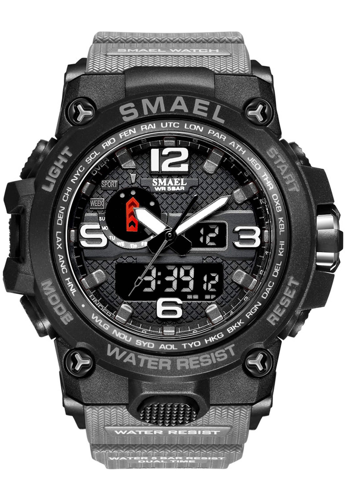 Smael 1545D "Grey" watch