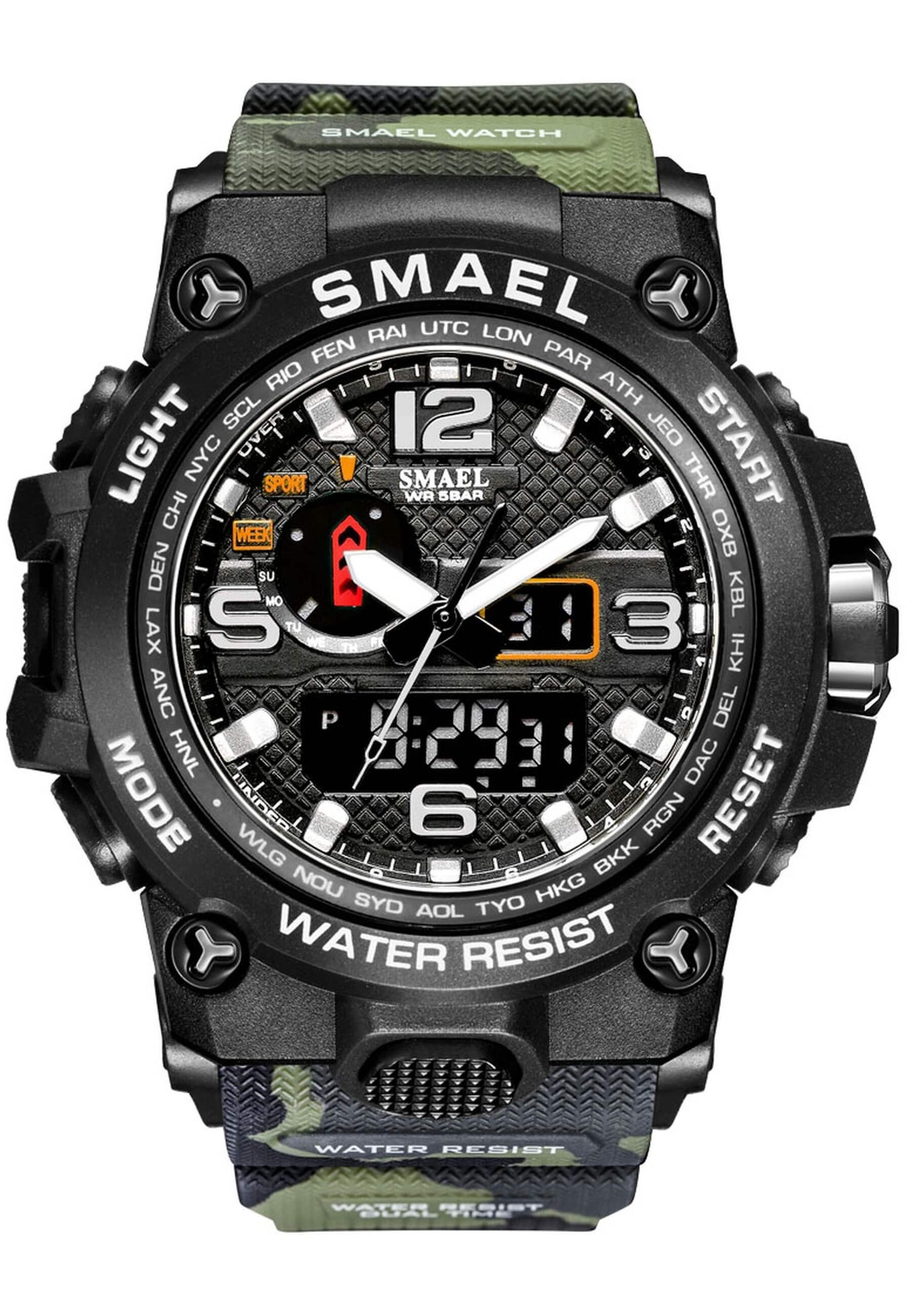 Reloj Smael 1545Mc "Camouflage Green"