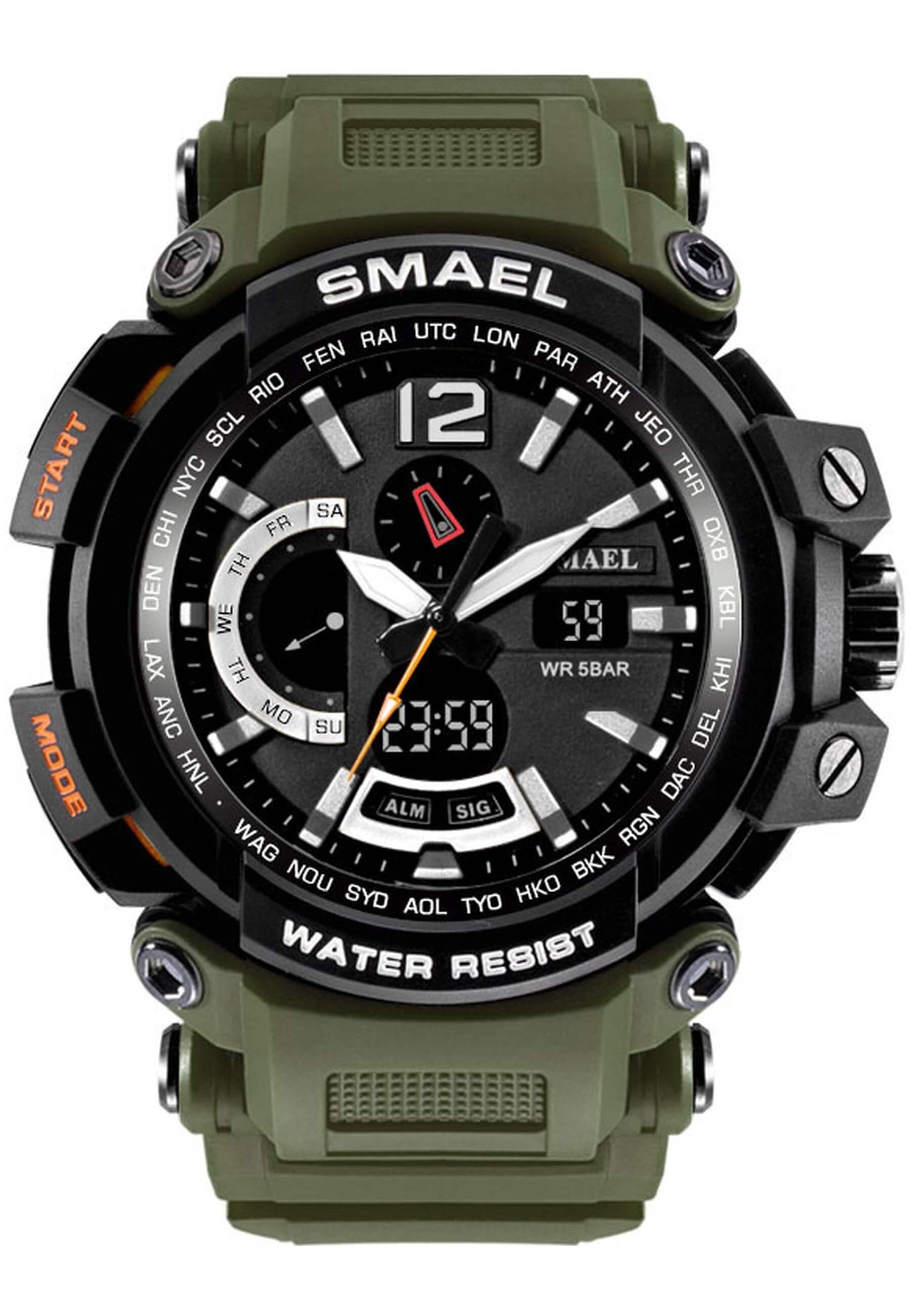 Reloj Smael 1702 "Army Green"