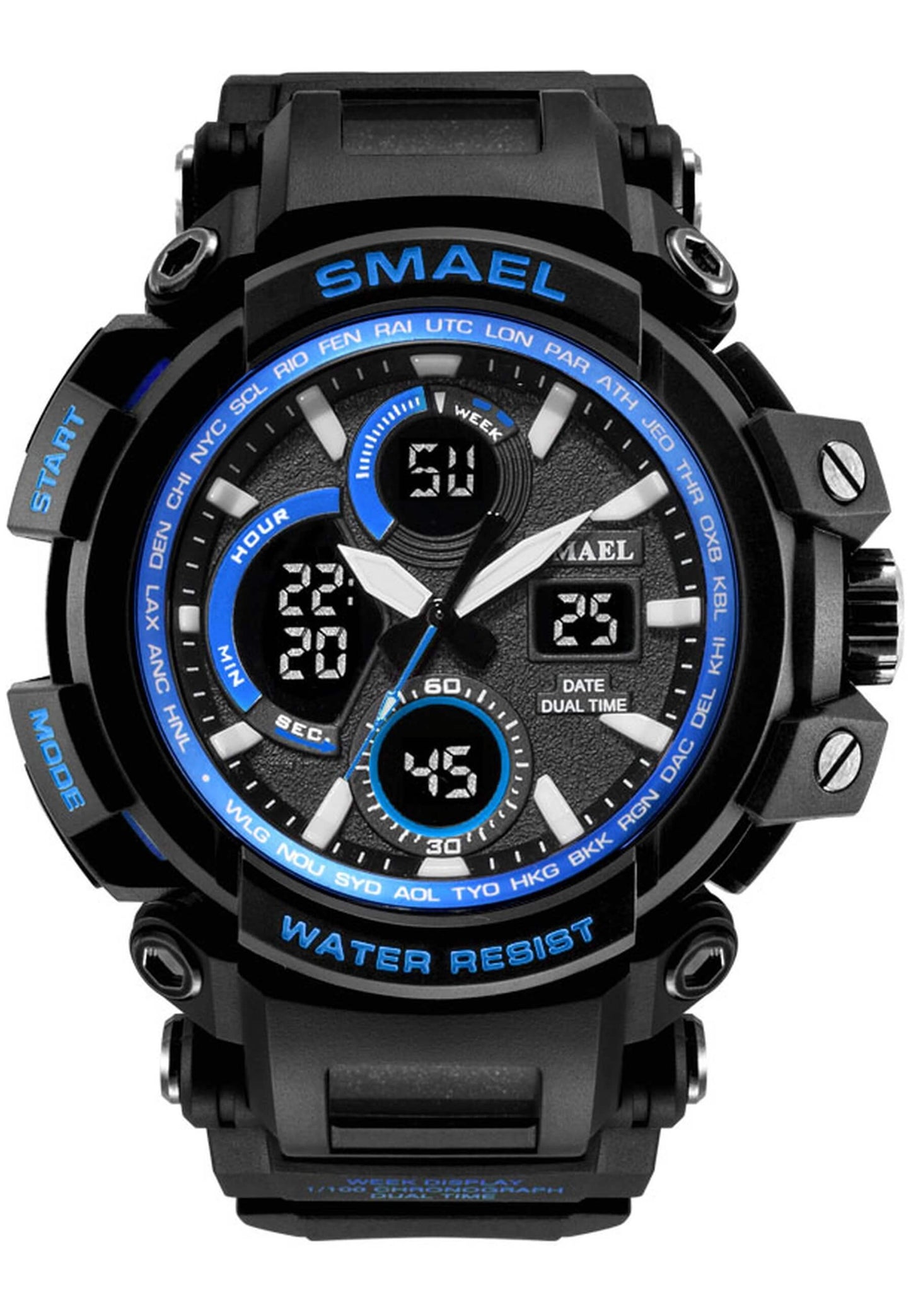 Reloj Smael 1708 "Black Blue"