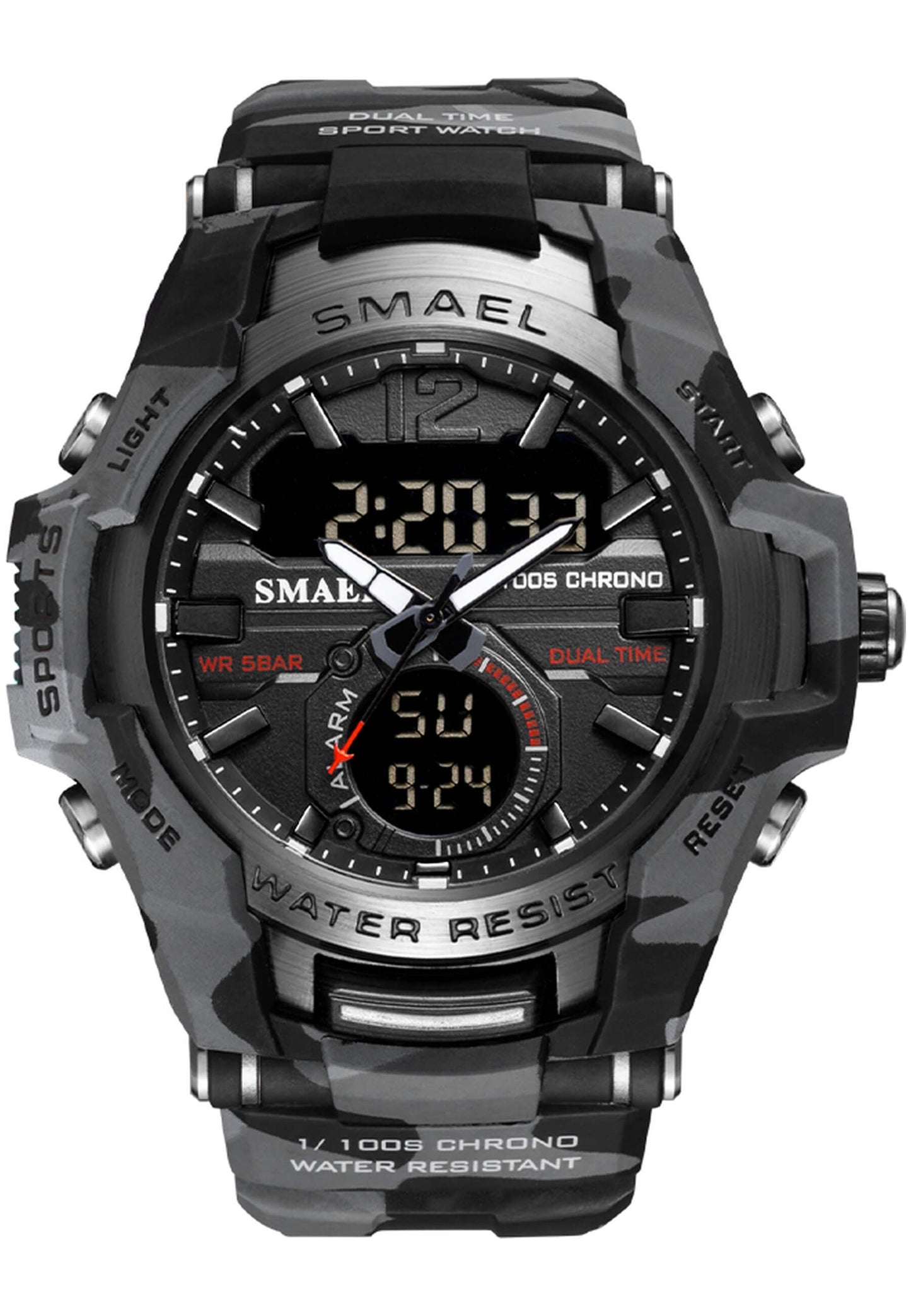 Reloj Smael 1805Mc "Camouflage Grey"